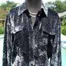 CHICO'S Chicos 1 $128 PEEK-A- BOO VELVET BURN-OUT Top NEW S/M SLIVER BLACK CHICO'S Chicos 1 $128 PEEK-A- BOO VELVET BURN-OUT Top NEW S/M SLIVER BLACK