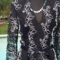 Cache LUXE $228 SHEER ILLUSION LACE Top Jacket NWT 0/2/4/6/8 SEQUINS + BELT