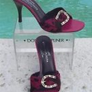 Donald Pliner $275 COUTURE MOKA HAIR CALF LEATHER Shoe NIB 9 SILVER BUCKLE