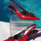 Donald Pliner $295 COUTURE TOMATO GATOR LEATHER Pump Shoe NIB PEACE 6.5 Donald Pliner $295 COUTURE TOMATO GATOR LEATHER Pump Shoe NIB PEACE 6.5