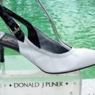 Donald Pliner $295 COUTURE PERFORATED LEATHER Pump Shoe NIB STRETCH SLINGBACK Donald Pliner $295 COUTURE PERFORATED LEATHER Pump Shoe NIB STRETCH SLINGBACK