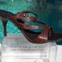 Donald Pliner $245 COUTURE KOGI GATOR LEATHER Shoe NIB T-STRAPPY SANDAL 11