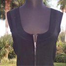Cache $$$ 2-WAY DARING RHINESTONE PULL UN-ZIP 2 NAVEL Top NWT M/L STRETCH Cache $$$ 2-WAY DARING RHINESTONE PULL UN-ZIP 2 NAVEL Top NWT M/L STRETCH