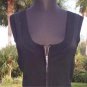 Cache $$$ 2-WAY DARING RHINESTONE PULL UN-ZIP 2 NAVEL Top NWT M/L STRETCH