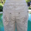 Cache $98 DRESSY CROP Pant NWT XS/S/M/L/XL STRETCH RHINESTONE STUD ADJUST LENGTH