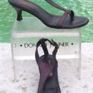 Donald Pliner COUTURE $295 VINO METALLIC LEATHER Shoe NIB 6 T ANKLE STRAP VIANA