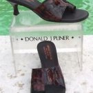 Donald Pliner COUTURE $285 TORTOISE PATENT LEATHER Shoe NIB 6.5 TOE RING