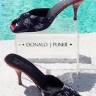 Donald Pliner $280 COUTURE CREPE ELASTIC PATENT LEATHER Shoe NIB PEEP-TOE