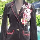 Cache $288 VELVET ELABORATE TEXTURED EMBELLISHED Lined Jacket Top NWT S/M/L Cache $288 VELVET ELABORATE TEXTURED EMBELLISHED Lined Jacket Top NWT S/M/L