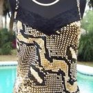 Cache $$$ REPTILE LACE ADJUSTABLE STRAPS Cami Top NWT XS/S POLY SPANDEX Cache $$$ REPTILE LACE ADJUSTABLE STRAPS Cami Top NWT XS/S POLY SPANDEX