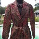 Cache $228 Top TEXTURED BROCADE JACKET + BELT LINED NWT 0/2/4/6 XS/S METALLIC Cache $228 Top TEXTURED BROCADE JACKET + BELT LINED NWT 0/2/4/6 XS/S METALLIC