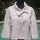 Cache $178 TEXTURED SWING LINED JACKIE O Jacket Top NWT XS/S/M/L OFF WHITE Cache $178 TEXTURED SWING LINED JACKIE O Jacket Top NWT XS/S/M/L OFF WHITE