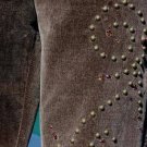 Cache $178 VELVET CORD EMBELLISHED Pant NWT 4/6/8/10/12 S/M/L ICE BROWN STRETCH Cache $178 VELVET CORD EMBELLISHED Pant NWT 4/6/8/10/12 S/M/L ICE BROWN STRETCH