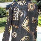 CHICO'S Chicos 0 $198 SEQUIN ENCRUSTED LINED JACKET Top NWT XS/S BLACK & GOLD CHICO'S Chicos 0 $198 SEQUIN ENCRUSTED LINED JACKET Top NWT XS/S BLACK & GOLD