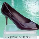 Donald Pliner $250 COUTURE WALNUT PATENT Shoe NIB PEEP-TOE FLEX SOLE SIGNATURE Donald Pliner $250 COUTURE WALNUT PATENT Shoe NIB PEEP-TOE FLEX SOLE SIGNATURE