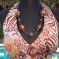 Cache $128 SILK METALLIC LINED HALTER Top NEW 8/10/12 M BUILT IN BRA LINED