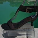Donald Pliner $325 BLACK CORK LEATHER Shoe NIB WIDE ANKLE STRAP 6 SANDAL SIGNATU Donald Pliner $325 BLACK CORK LEATHER Shoe NIB WIDE ANKLE STRAP 6 SANDAL SIGNATU