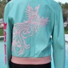 Donald Pliner $1500 BUTTER LEATHER Bomber Jacket Coat EMBROIDERY NWT S/M Donald Pliner $1500 BUTTER LEATHER Bomber Jacket Coat EMBROIDERY NWT S/M