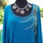 Cache $108 NWT M/L LINED DOLMAN SLEEVE Top EMBELLISHED STRETCH BODY CON DESIGN