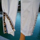 Cache $88 ANIMAL SNAP EMBELLISHED Pant NWT CROP STRETCH ZIPPERS FRONT & BACK Cache $88 ANIMAL SNAP EMBELLISHED Pant NWT CROP STRETCH ZIPPERS FRONT & BACK