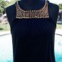 Cache $88 STRETCH MESH BEAD EMBELLISHED Cami Tee Top NWT XS/S/M/L/XL RUCHED
