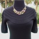 Cache $88 MOC NECK PEEK-A-BOO POINTELLE KNIT STRETCH Top NWT XS/S BLACK Cache $88 MOC NECK PEEK-A-BOO POINTELLE KNIT STRETCH Top NWT XS/S BLACK