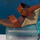 Donald Pliner COUTURE $275 LEATHER HEMP WEDGE Shoe NIB 11.5 RUBBER SOLE SIGNATUR Donald Pliner COUTURE $275 LEATHER HEMP WEDGE Shoe NIB 11.5 RUBBER SOLE SIGNATUR