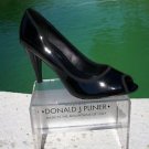 Donald Pliner $245 PATENT LEATHER PEEP-TOE Pump Shoe NIB Wear All Year SIGNATURE Donald Pliner $245 PATENT LEATHER PEEP-TOE Pump Shoe NIB Wear All Year SIGNATURE