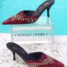 Donald Pliner $395 COUTURE CONGO HAIR CALF KOGI GATOR LEATHER MULE Shoe NIB
