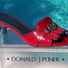 Donald Pliner $275 COUTURE PATENT LEATHER SLIDE Shoe NIB PEACE SIGN 5.5 6 6.5 Donald Pliner $275 COUTURE PATENT LEATHER SLIDE Shoe NIB PEACE SIGN 5.5 6 6.5