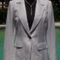 Cache $178 WHITE METALLIC LINEN BLEND COAT Jacket Top NWT S/M LINED
