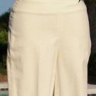 Cambio $195 Modern Classics OFF WHITE CORD Pant NWT 4/6 S STRETCH SIDE ZIPPER