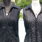 Cache $98 PERCALE PEEK-A-BOO Ribbon Trim Top NWT S/M WEAR WITH OR WITHOUT A CAMI