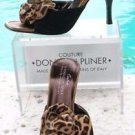 Donald Pliner $300 COUTURE SUEDE LEATHER Shoe NIB CONGO HAIR CALF FLOWER SLIDE Donald Pliner $300 COUTURE SUEDE LEATHER Shoe NIB CONGO HAIR CALF FLOWER SLIDE