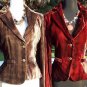 Cache $178 VELVET DIP-DYE JACKET COAT Top NWT 0/2/4/6/8/10/12 CRANBERRY OR BROWN