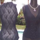 Cache $88 SHEER ILLUSION LACE BACK PEEK-A-BOO MESH FRONT CAMI Top NWT XS/S/M/L Cache $88 SHEER ILLUSION LACE BACK PEEK-A-BOO MESH FRONT CAMI Top NWT XS/S/M/L