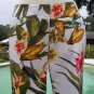 Cache $98 TEXTURED CROP Pant NWT EXOTIC TROPICAL STRETCH WEAR ALL YEAR