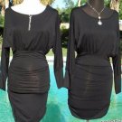 Cache DRESS $98 RUCHED FAUX WRAP CUT-OUT BACK Top NWT XS/S/M BANDAGE BODYCON Cache DRESS $98 RUCHED FAUX WRAP CUT-OUT BACK Top NWT XS/S/M BANDAGE BODYCON