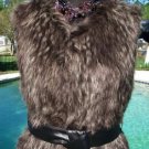 Cache $228 FOX Faux FUR VEST Removable LEATHER BELT Coat Top NWT S/M/L Cache $228 FOX Faux FUR VEST Removable LEATHER BELT Coat Top NWT S/M/L