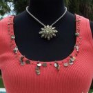 Cache $88 RIB KNIT CHARM EMBELLISHED STRETCH Top NWT XS/S/M/L HEARTS KEYS