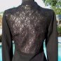 Cache $188 Lined HIDDEN Zipper ELABORATE LACE BACK Top JACKET NWT XS/S/M/L