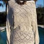 Cache $128 METALLIC PEEK-A-BOO SPLIT SLEEVE Top NWT S/M/L WEAR ALL YEAR STRETCH