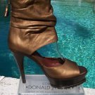 Donald Pliner $550 COUTURE METALLIC LEATHER PLATFORM Shoe NIB 6.5 PEEP-TOE Donald Pliner $550 COUTURE METALLIC LEATHER PLATFORM Shoe NIB 6.5 PEEP-TOE