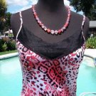 Cache $$$ ANIMAL LACE ADJUSTABLE STRAP Cami Top NWT XS/S/M/L/XL STRETCH