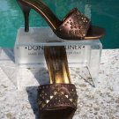 Donald Pliner $235 COUTURE METALLIC LEATHER Shoe NIB METAL STUD SLIDE 6 7.5 Donald Pliner $235 COUTURE METALLIC LEATHER Shoe NIB METAL STUD SLIDE 6 7.5