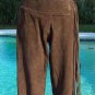 Cache $248 Brown BUTTER SUEDE LEATHER Pant NWT 2/4 XS/S FRINGE SELF-BELT LINED