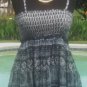 Cache $118 GATHERED EMPIRE BOHO SUN DRESS ADJUSTABLE STRAP NWT XS/S/M STRETCH
