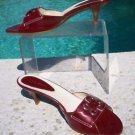 Cole Haan $225 2" HEEL DARK METALLIC PATENT LEATHER Sandal Shoe NIB 8 SLIDE Cole Haan $225 2" HEEL DARK METALLIC PATENT LEATHER Sandal Shoe NIB 8 SLIDE