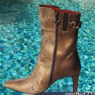 Donald Pliner $450 COUTURE SAND BRONZE METALLIC HAIR CALF LEATHER Boot Shoe NIB Donald Pliner $450 COUTURE SAND BRONZE METALLIC HAIR CALF LEATHER Boot Shoe NIB