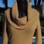 Cache $98 GOLD METALLIC OVERSIZE COLLAR Top NWT SUPER SOFT STRETCH XS/S/M/L